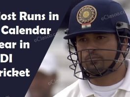 Most Runs in a Calendar Year in ODI Cricket