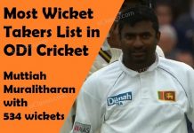 Most Wicket Takers List in ODI Cricket