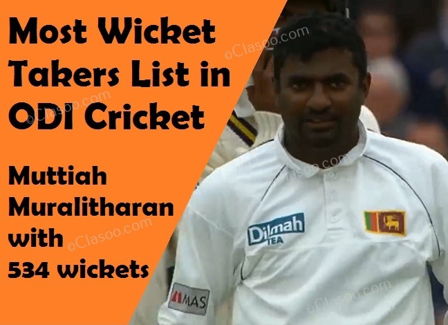 Most Wicket Takers List in ODI Cricket